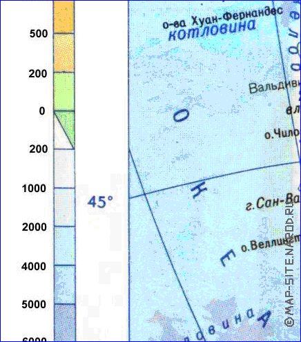 Fisica mapa de America do Sul