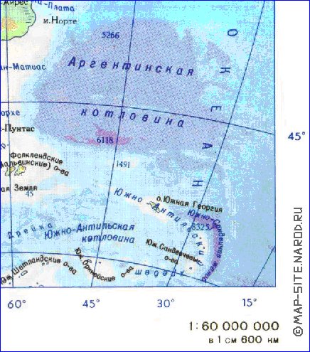 Fisica mapa de America do Sul