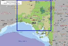 carte de Australie-Meridionale en anglais