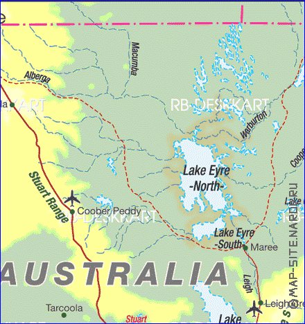 carte de Australie-Meridionale