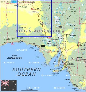 carte de Australie-Meridionale