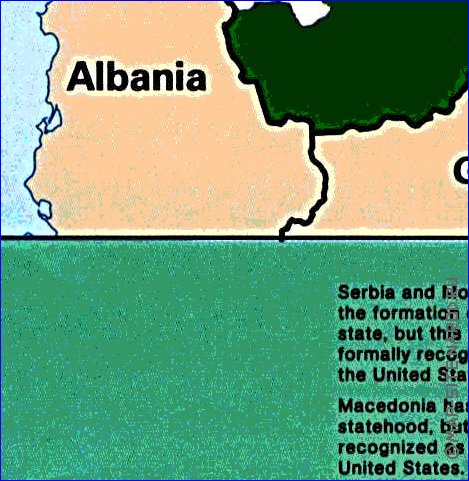 Administrativa mapa de Jugoslavia em ingles