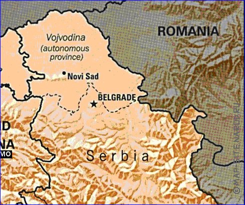 carte de Yougoslavie
