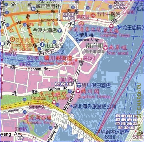 mapa de Wuhan