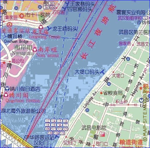 mapa de Wuhan