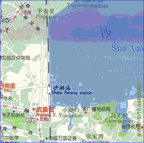 mapa de Wuhan