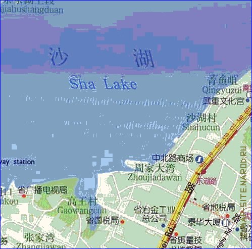 mapa de Wuhan