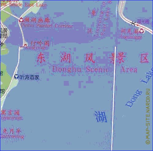 mapa de Wuhan