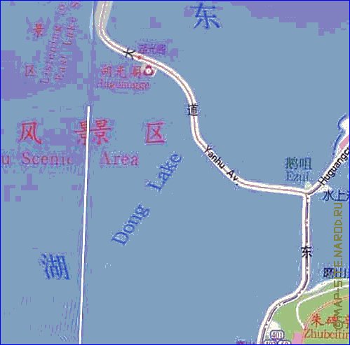 mapa de Wuhan