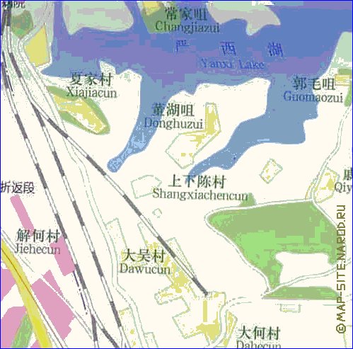 mapa de Wuhan