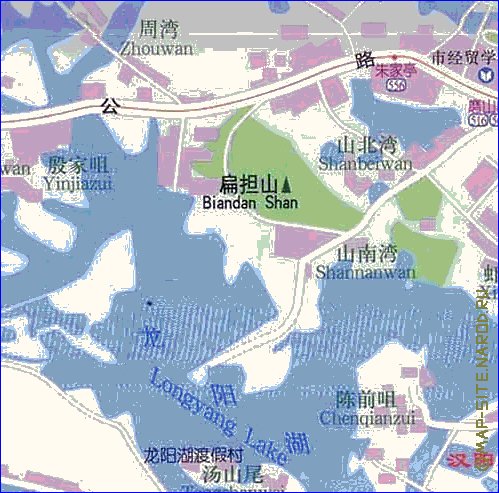 mapa de Wuhan