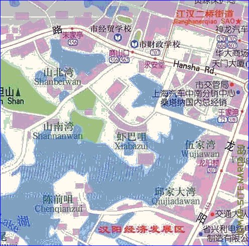 mapa de Wuhan