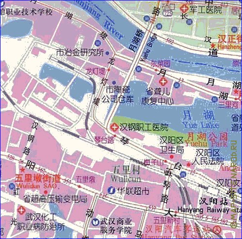 mapa de Wuhan