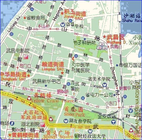 mapa de Wuhan