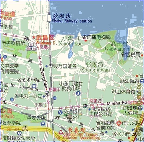 mapa de Wuhan