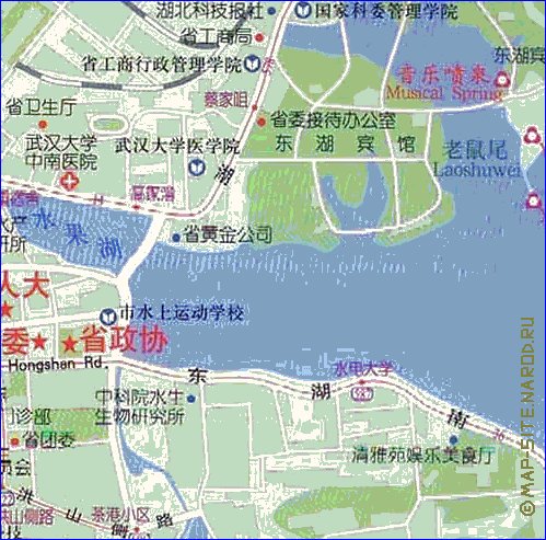 mapa de Wuhan