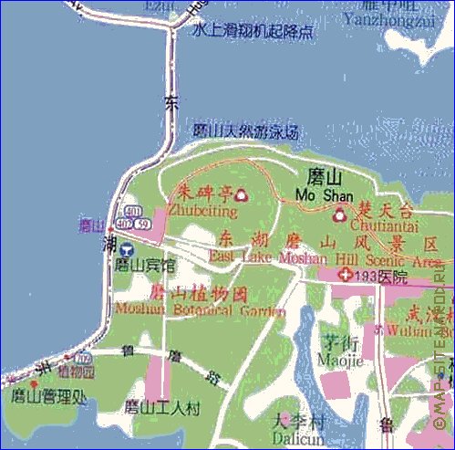 mapa de Wuhan