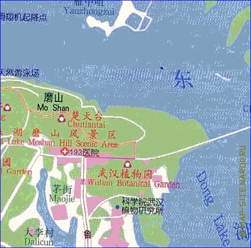 mapa de Wuhan