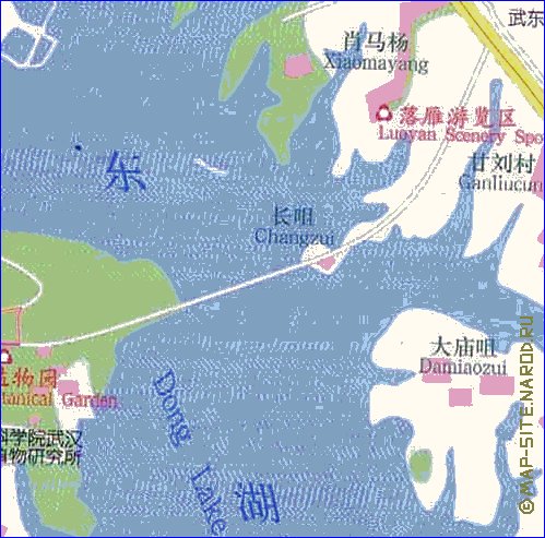 mapa de Wuhan