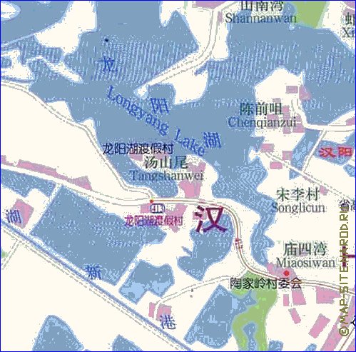 mapa de Wuhan