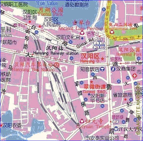 carte de Wuhan