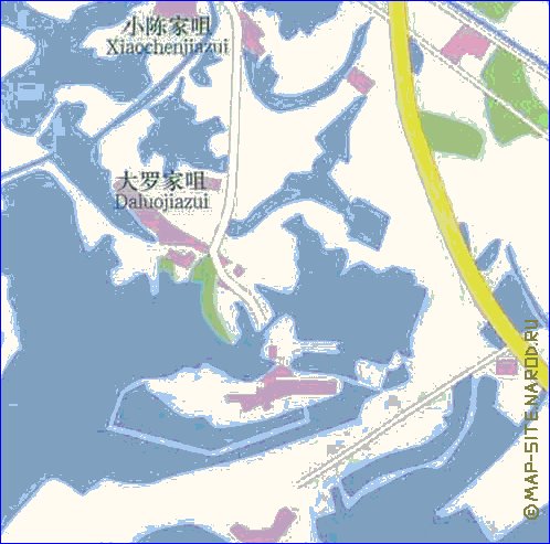 mapa de Wuhan