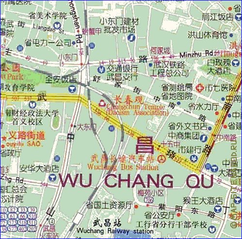 mapa de Wuhan