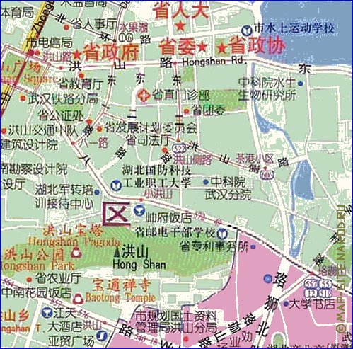 mapa de Wuhan