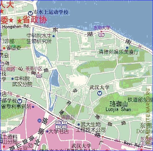 mapa de Wuhan