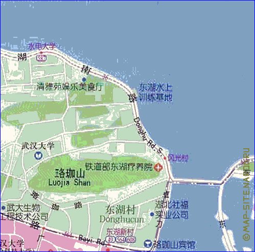 mapa de Wuhan