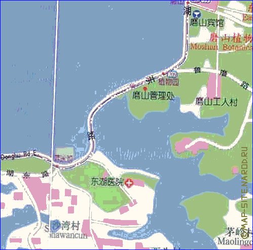 mapa de Wuhan