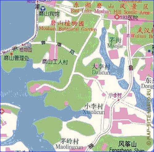 mapa de Wuhan