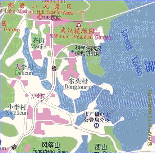 mapa de Wuhan