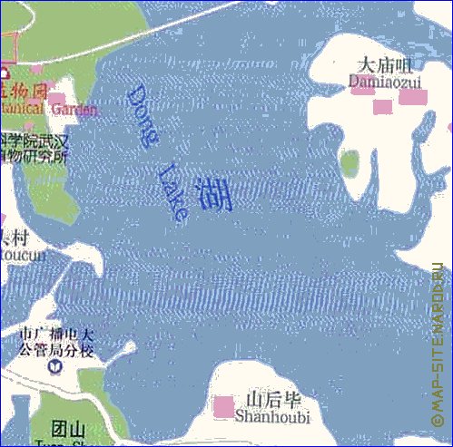 mapa de Wuhan