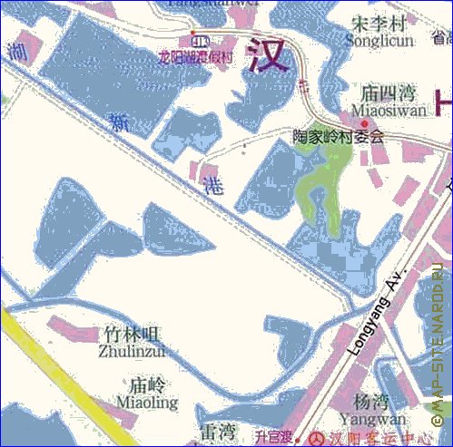 mapa de Wuhan