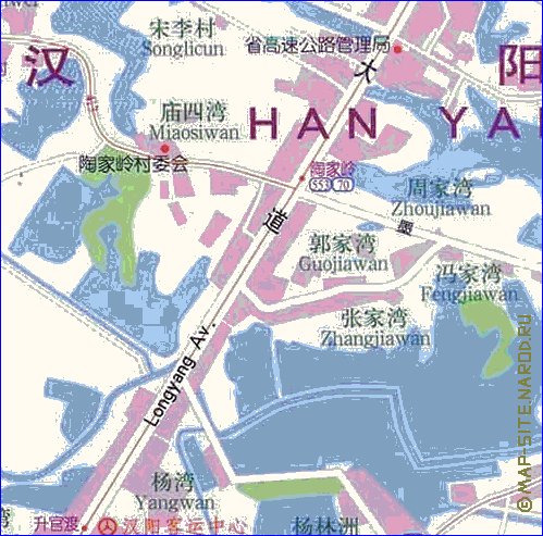 mapa de Wuhan