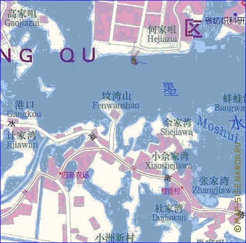 mapa de Wuhan