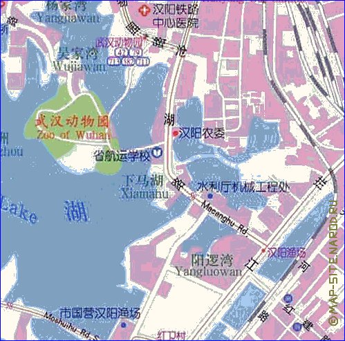 carte de Wuhan