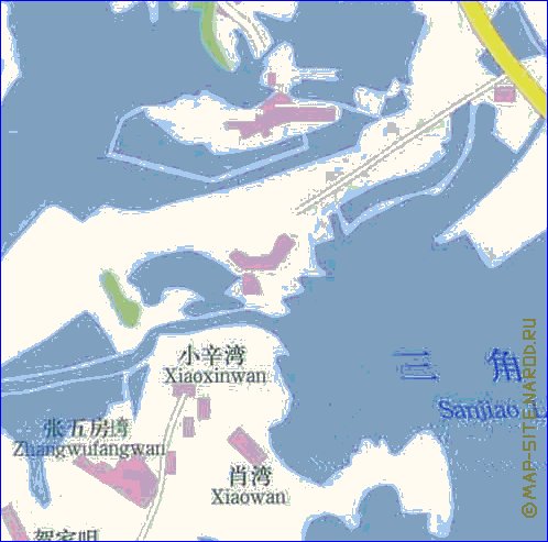 mapa de Wuhan