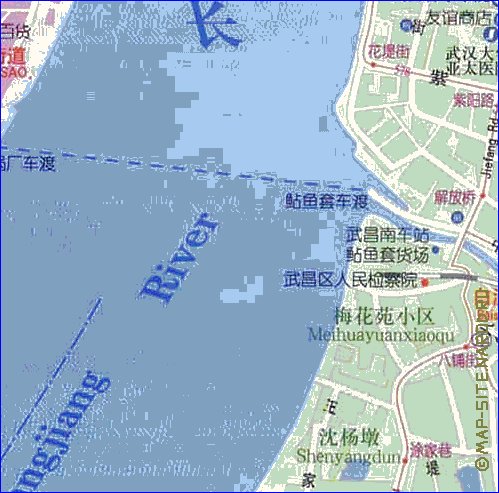 mapa de Wuhan