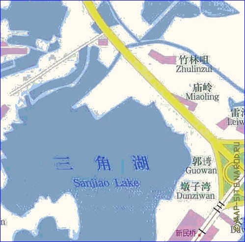 mapa de Wuhan