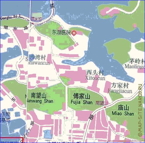 mapa de Wuhan