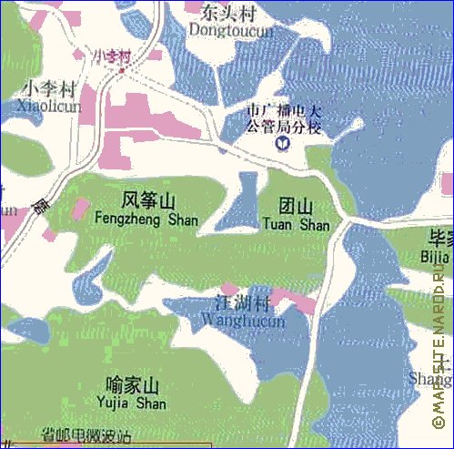 mapa de Wuhan