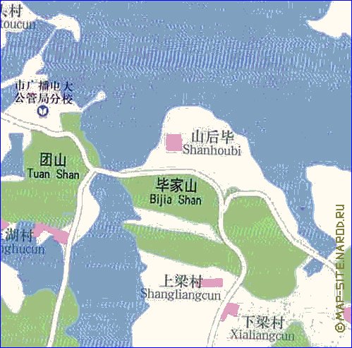 mapa de Wuhan