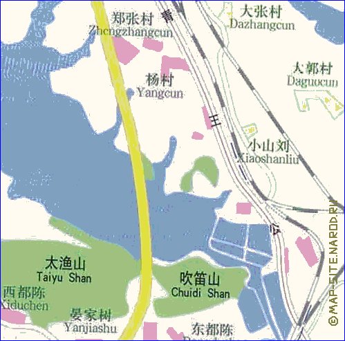 mapa de Wuhan