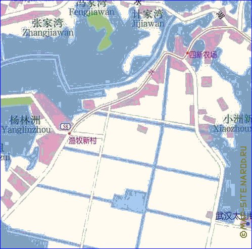 mapa de Wuhan