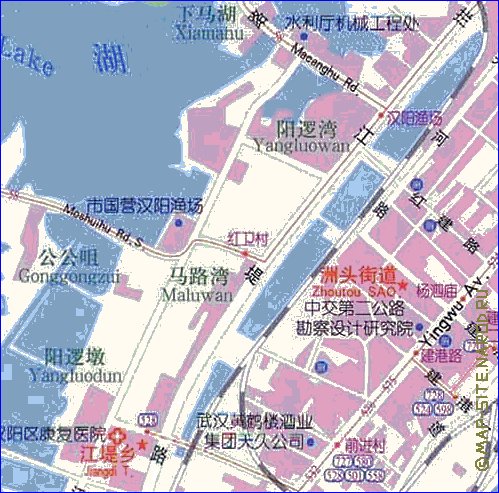 mapa de Wuhan