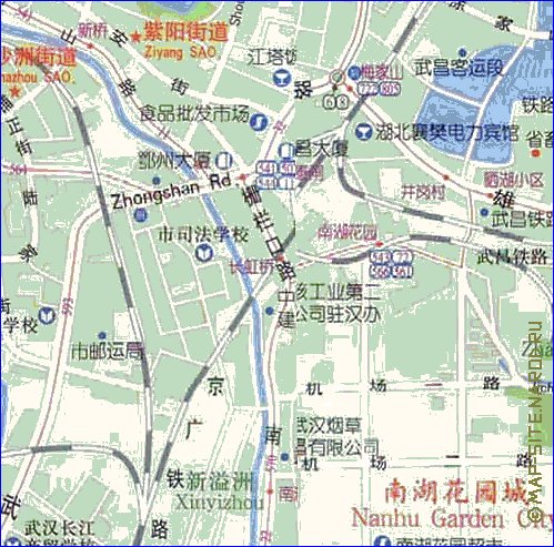 mapa de Wuhan