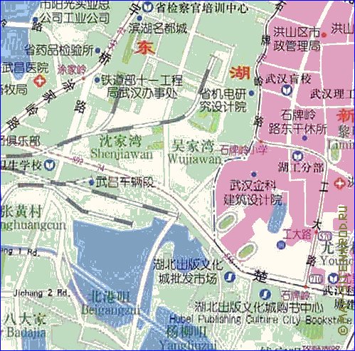 mapa de Wuhan