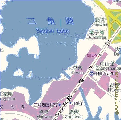 mapa de Wuhan